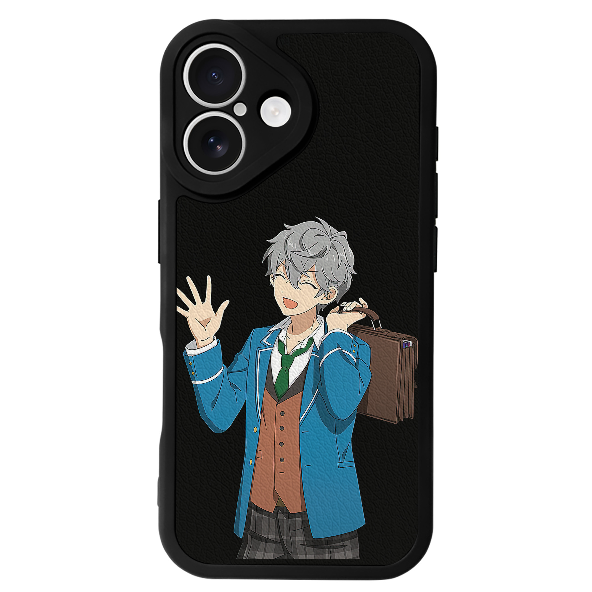 （画像用） あんさんぶるスターズ! Ensemble Stars 【iPhone 16シリーズ対応】シリコンスマホケース（レザー調） 材質：シリコン